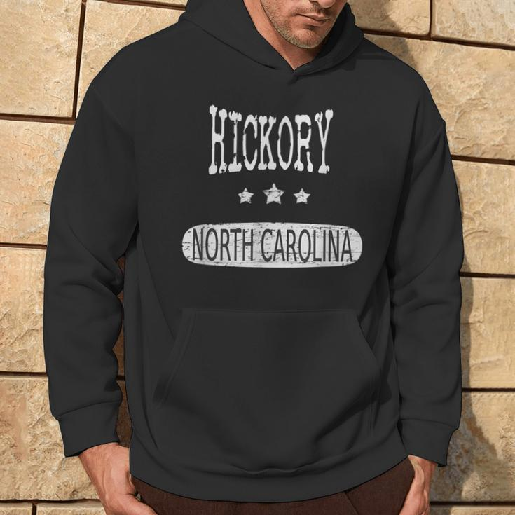 Vintage Hickory North Carolina Hoodie Lifestyle