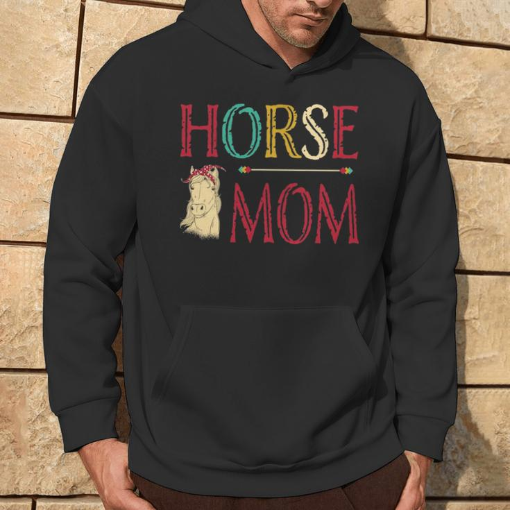 Vintage Horse Graphic Equestrian Mom Cute Horse Riding Hoodie Lifestyle
