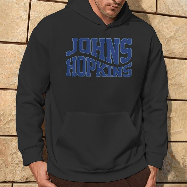 Vintage Johns C Hopkins Wave Text Name Hometown Hoodie Lifestyle