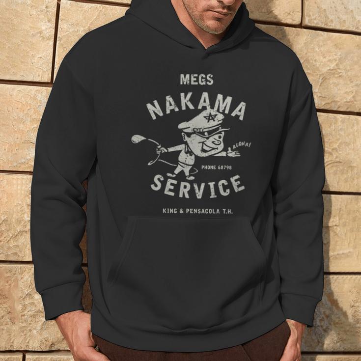 Vintage Megs Nakama Gas Station Reversed Clay Attendant Hoodie Lifestyle