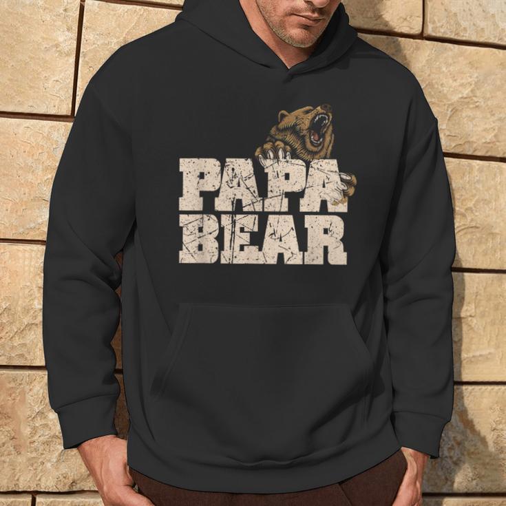 Vintage Papa Bär Familieatertag Papa Kapuzenpullover Lebensstil