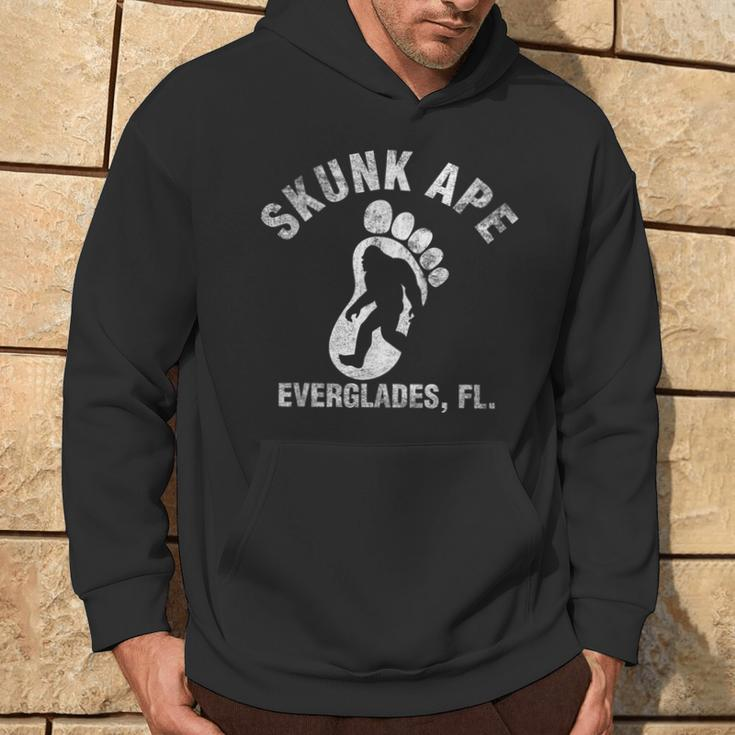 Vintage Retro Skunk Ape Foot Florida Everglades Bigfoot Hoodie Lifestyle