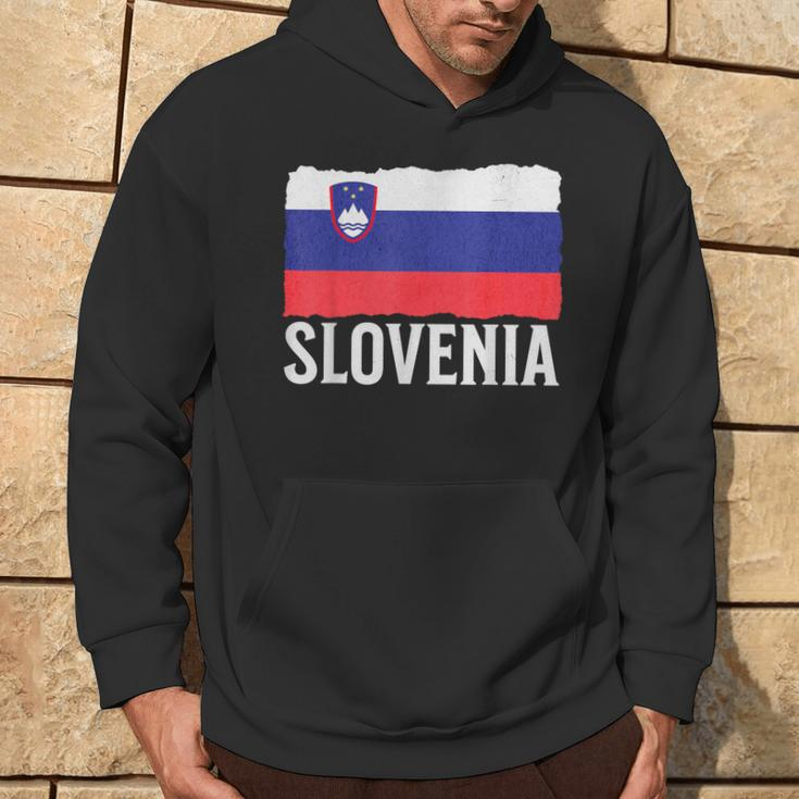 Vintage Slowenien Slowenien Flagge Slowenien Pride Herren Damen Hoodie Lebensstil