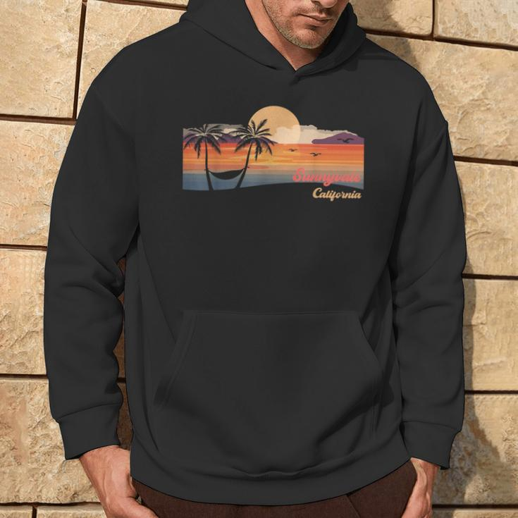 Vintage Sunnyvale California Beach Hoodie Lifestyle