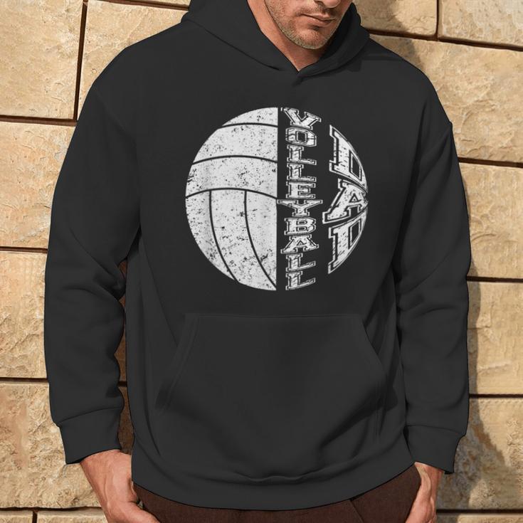 Volleyball Papa Geschenke Familie Matchingolleyballatertag Kapuzenpullover Lebensstil