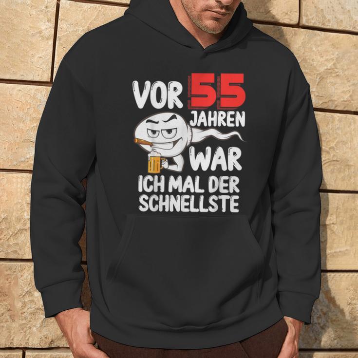 Vor 55 Jahren War Ich Mal Der Schnellste 55Th Birthday Man Hoodie Lebensstil