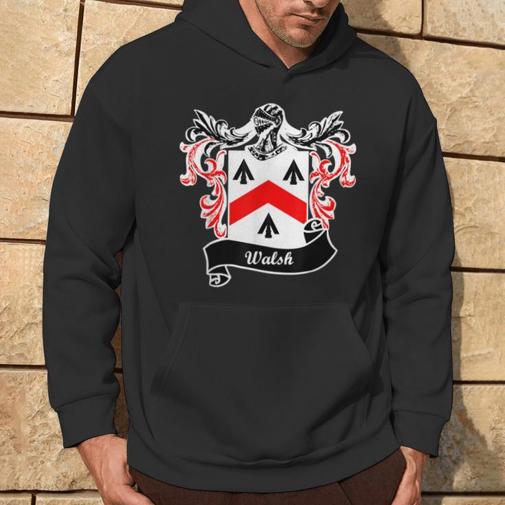 Walsh Coat Of Arms Surname Last Name Family Crest Hoodie Lifestyle