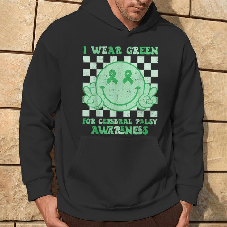 I Wear Green For Cerebral Palsy Awareness Green Ribbon Hoodie Lifestyle