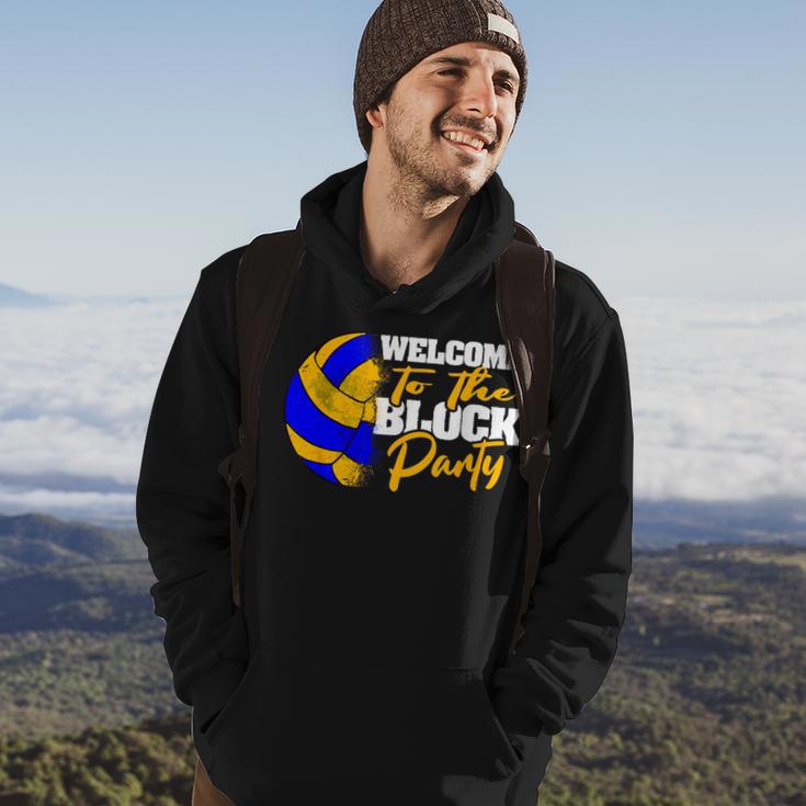 Welcome To The Block Party Volleyball Hoodie Lifestyle