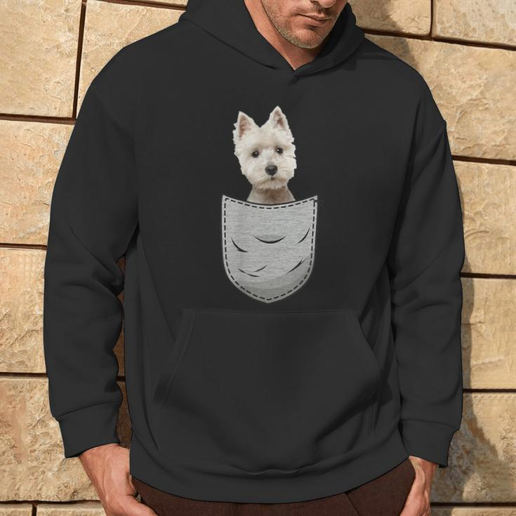 Westie Highland Terrier Pocket For Dog Owner Kapuzenpullover Lebensstil