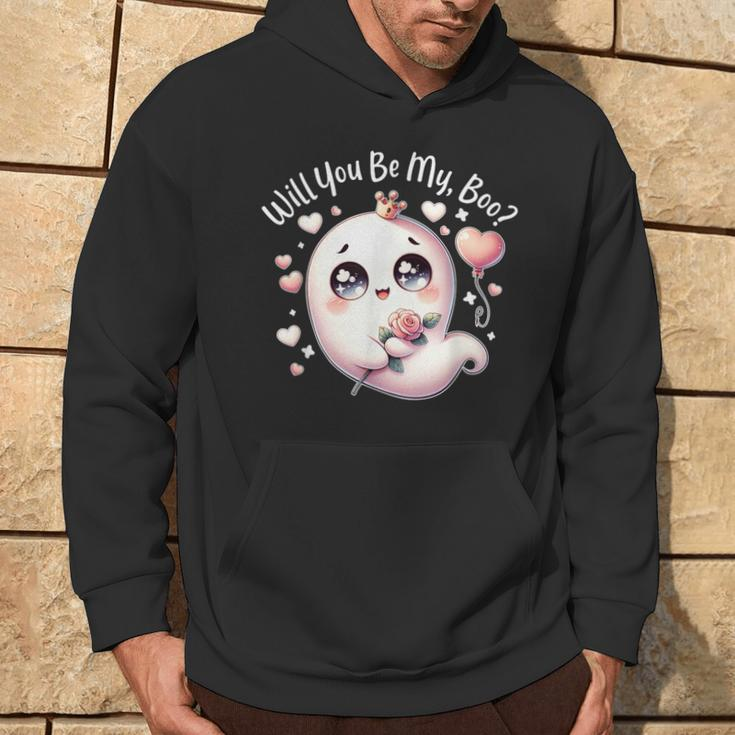Will You Be My Boos Ghost Valentines Day Hoodie Lifestyle