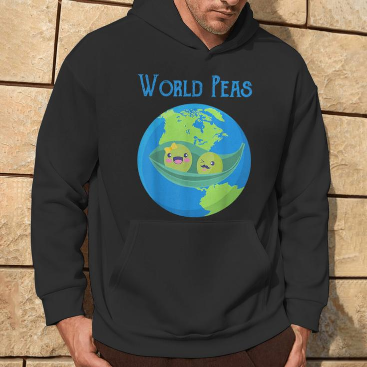 World Peas Peace Give Peas A ChanceEarth Day Hoodie Lifestyle