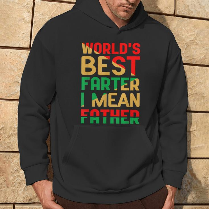 Worlds Best Farter I Mean Father Fathers Day Black Dad Hoodie Lifestyle