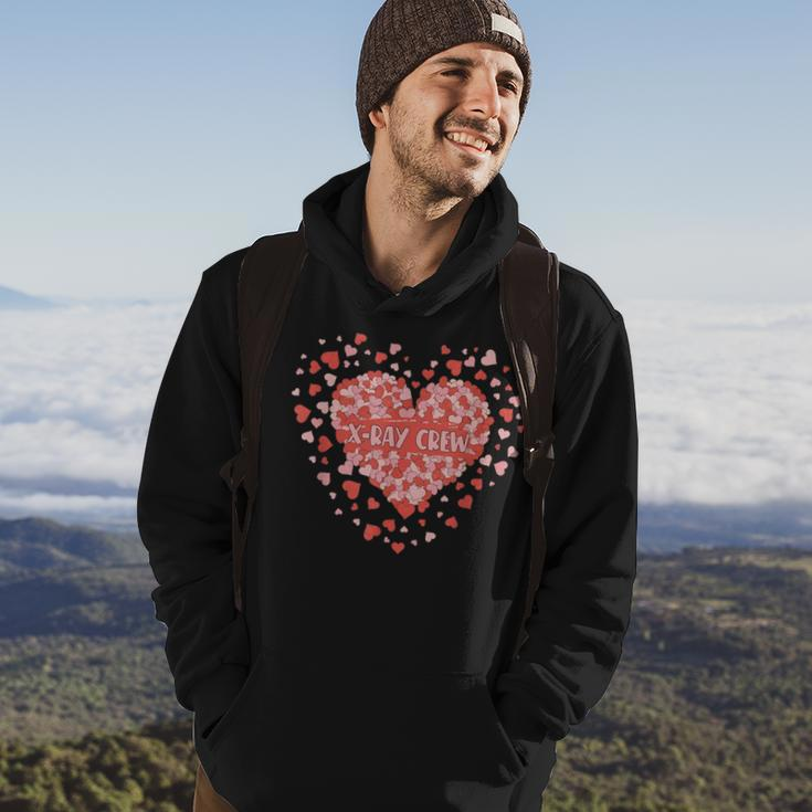 X-Ray Crew Valentine's Day Hearts Radiology Tech Hoodie Lifestyle