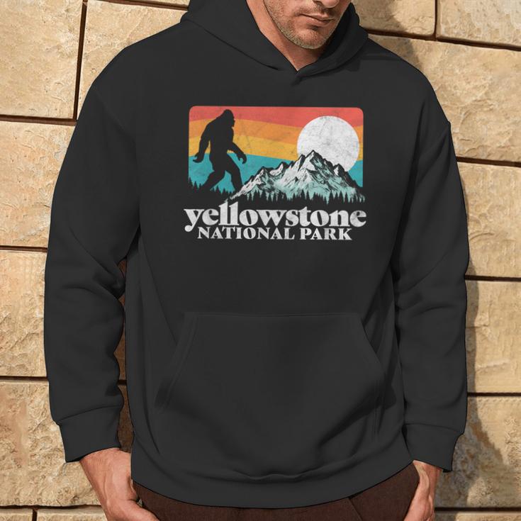 Yellowstone National Park Bigfoot Mountains Hoodie Lifestyle