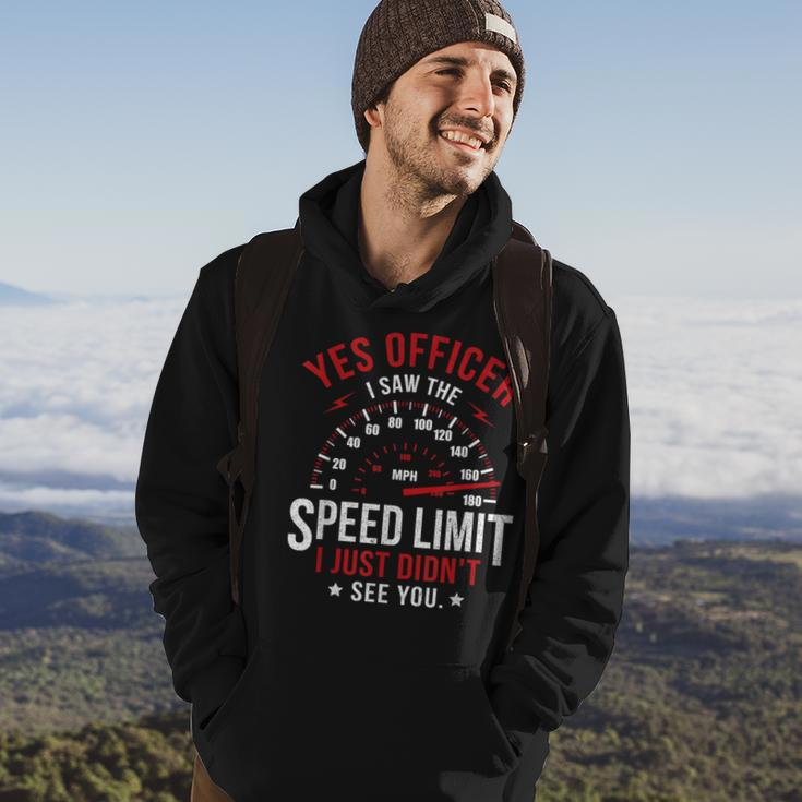 Yes Officer Speeding Ticket For Car Enthusiasts & Mechanics Hoodie Lifestyle