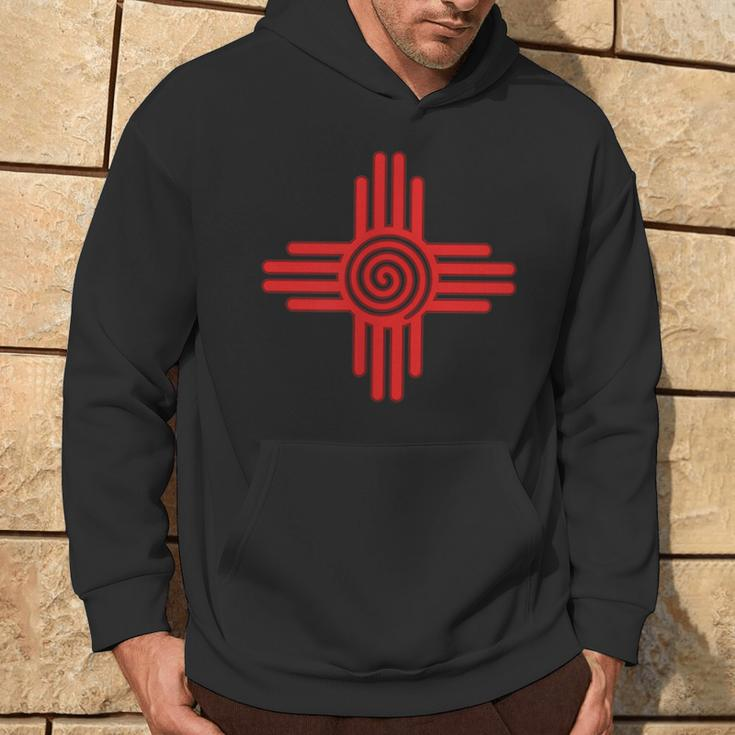 Zia Sun Zia Pueblo New Mexico Native Americans Sacred Symbol Hoodie Lifestyle