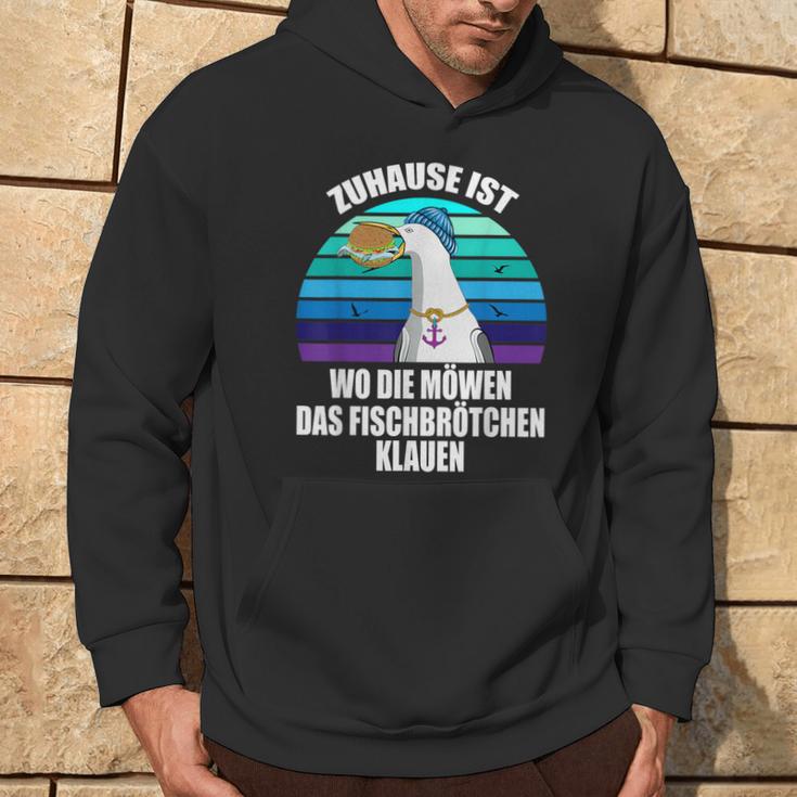 Zuhause Ist Wo Die Seagulls Das Fischbrötchen Klauen Moin Moin S Kapuzenpullover Lebensstil