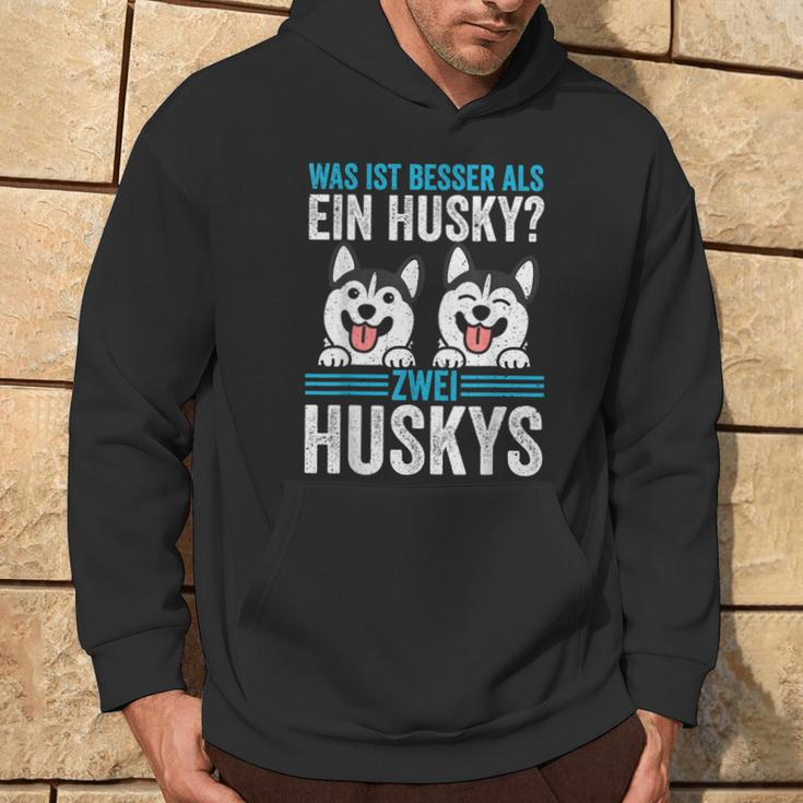 Zwei Husky Dog Husky Hoodie Lebensstil