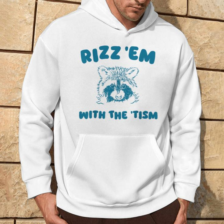 Autism Rizz Em With The Tism Meme Autistic Raccoon Hoodie Lifestyle