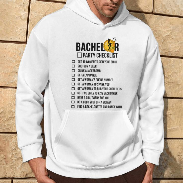 Bachelor Party Check List Hoodie Lifestyle