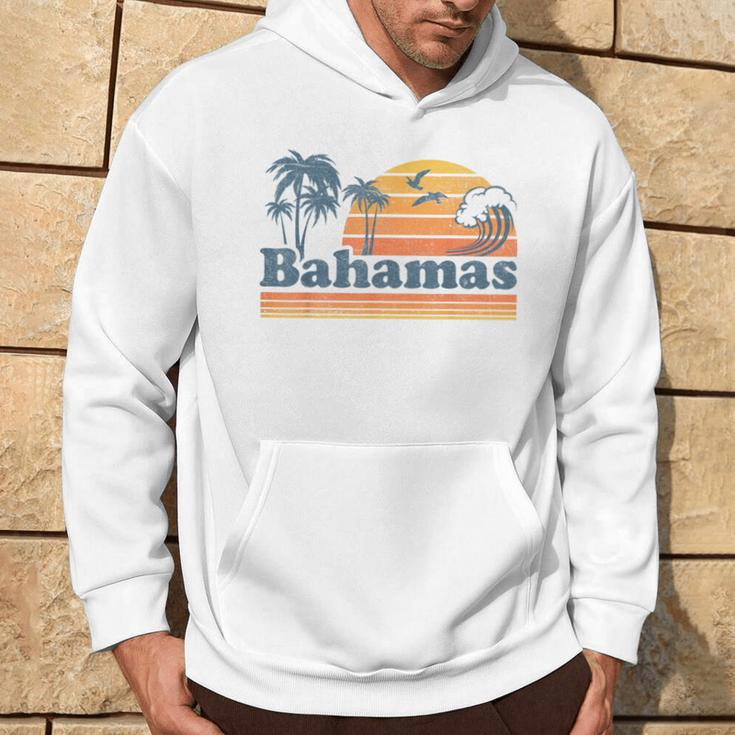 Bahamas Beach Summer Vacation Sunset Vintage 70'S Retro Hoodie Lifestyle