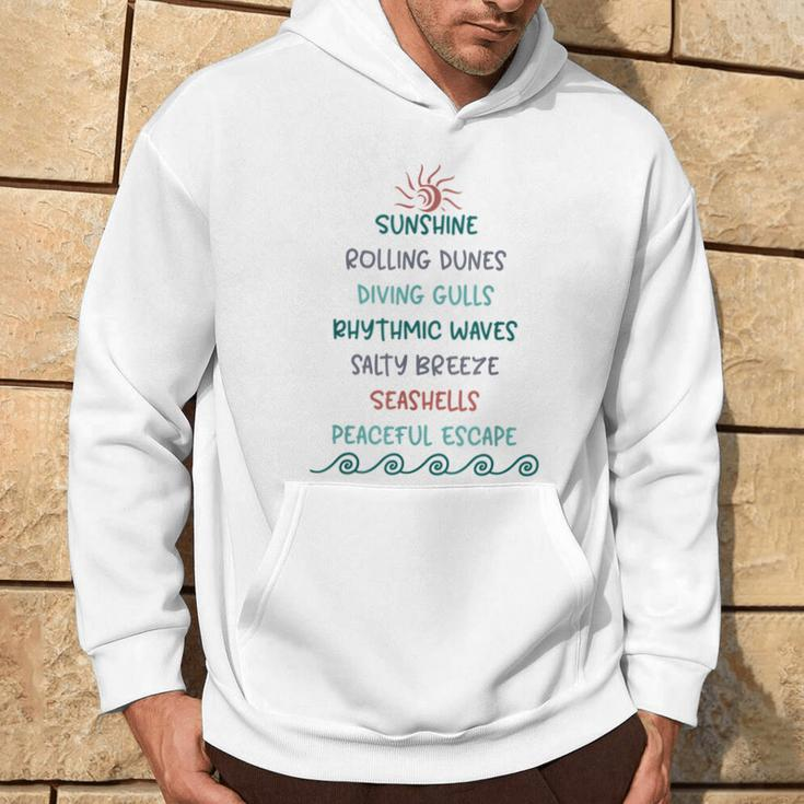 Beach Sights And Sounds Of Coastal Living Hoodie Lifestyle
