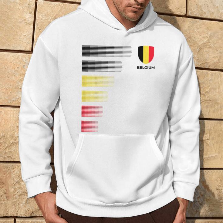 Belgium Flag Emblem Patriotic Belgian National Ancestry Hoodie Lifestyle