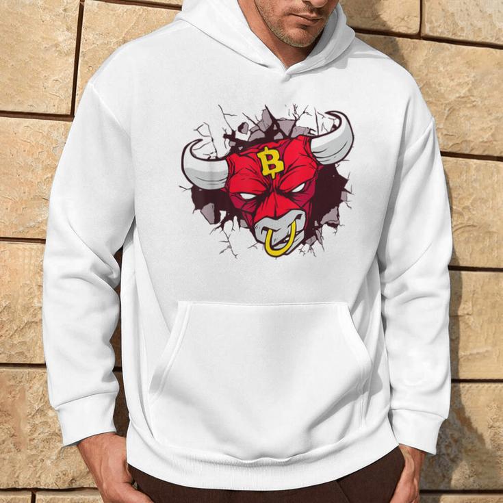 Bitcoin Bull Cryptocurrency Btc Hoodie Lifestyle