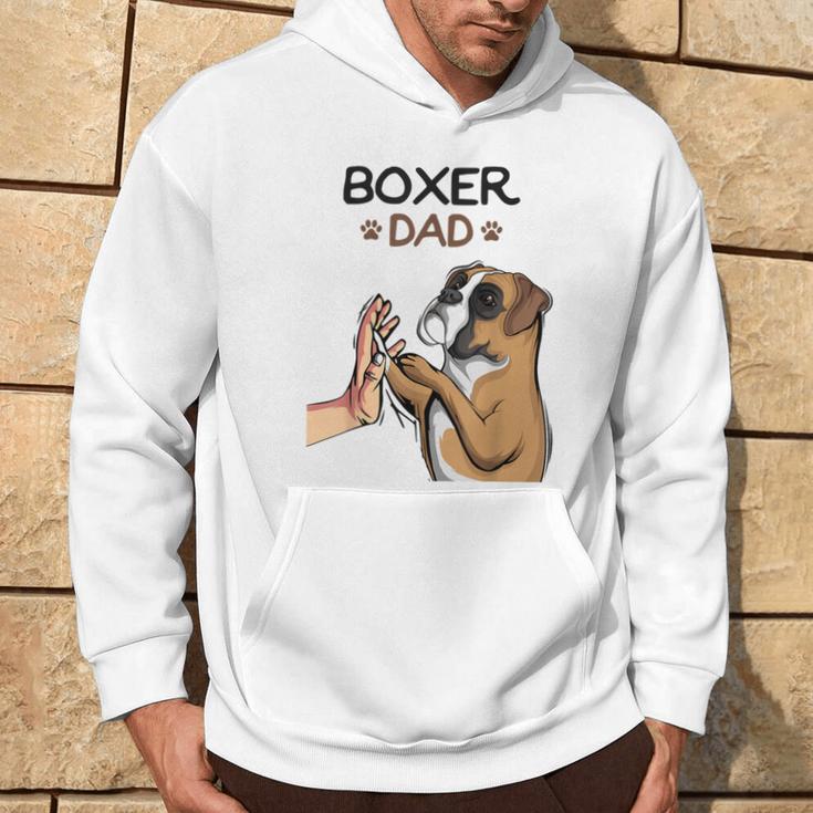 Boxer Dog Papa Kapuzenpullover Lebensstil