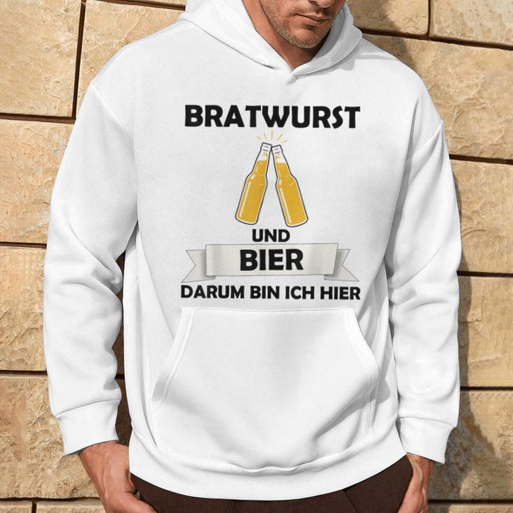 Bratwurst Und Bier Um Um Bin Ich Hier Hier Gray S Kapuzenpullover Lebensstil