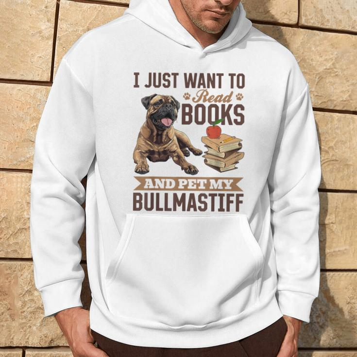 Bullmastiff Hunderasse Ich Möchte Nur Bücher Lesen Und Meine Streicheln Hoodie Lebensstil
