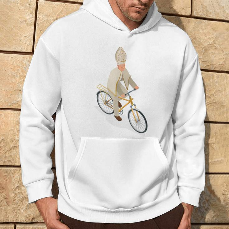 The Catholic Pope On A Bike Pope Francis Hoodie Lifestyle