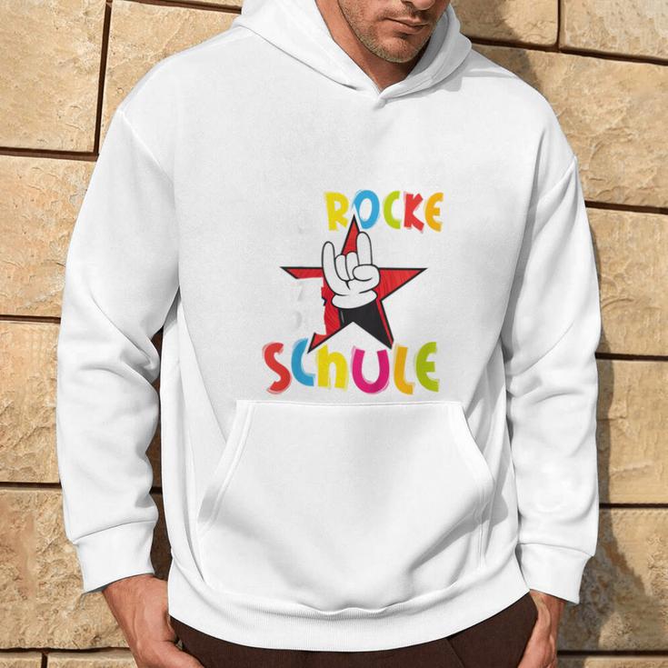 Children's First Day At School Ich Rocke Jetzt Die Schule Schulkind Kapuzenpullover Lebensstil