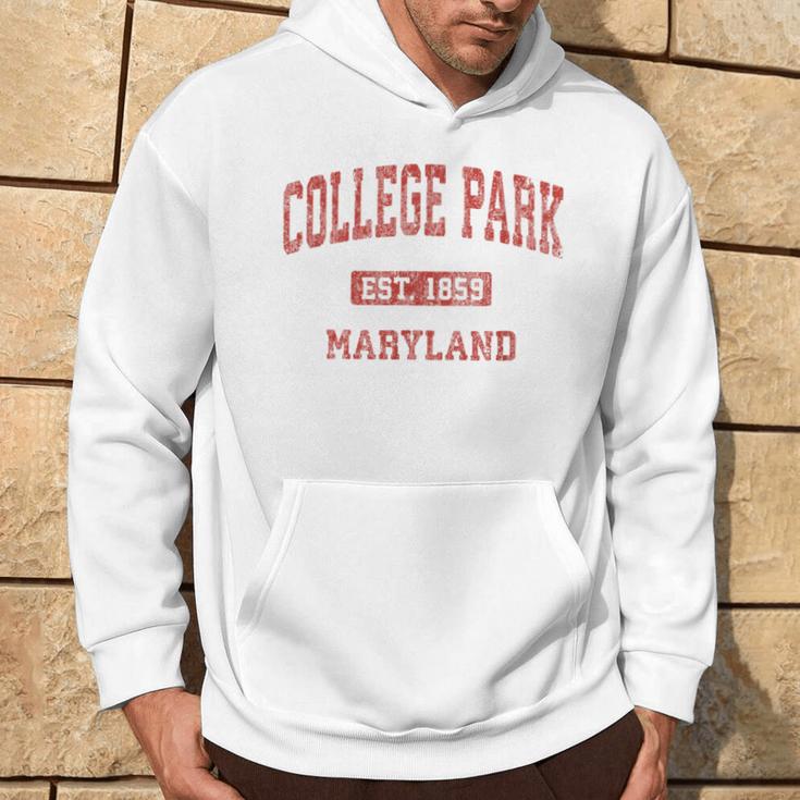 College Park Maryland Md Vintage Athletic Sports Hoodie Lifestyle