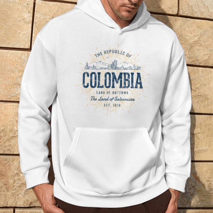 Colombia Retro Style Vintage Colombia Hoodie Lebensstil