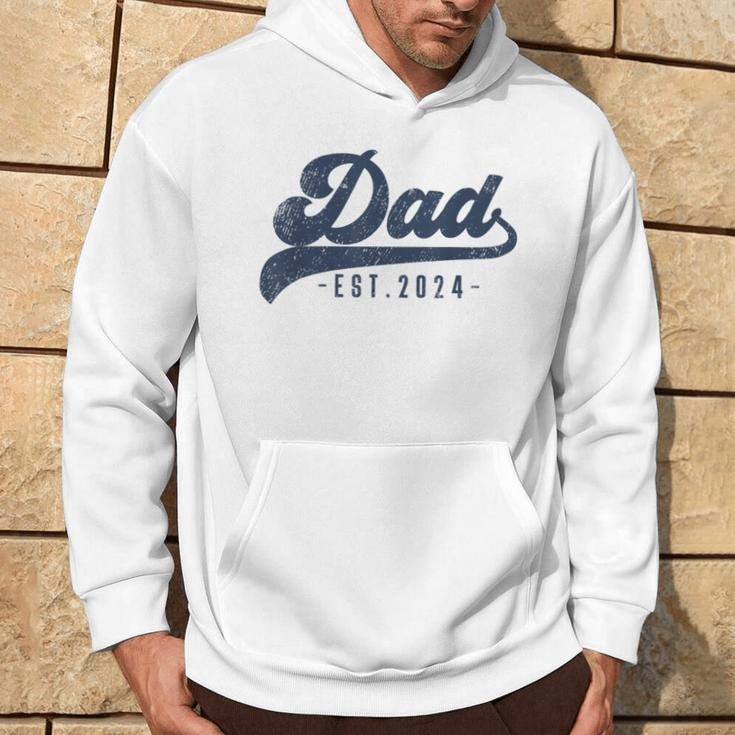 Dad Est 2024 Dad To Be New Daddy Hoodie Lifestyle