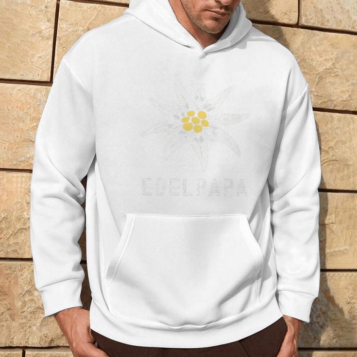 Edelweiss Edelpapa Bayrisch Trachtersatzatertag Stolz Papa Raglan Kapuzenpullover Lebensstil