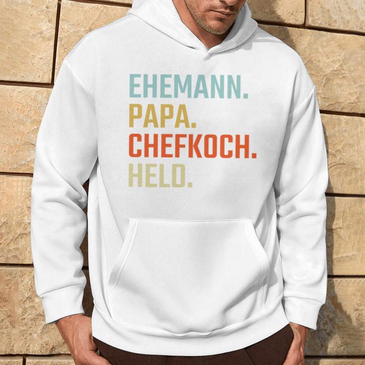 Ehemann Papa Chefkoch Held Geschenk Zumatertag Kapuzenpullover Lebensstil