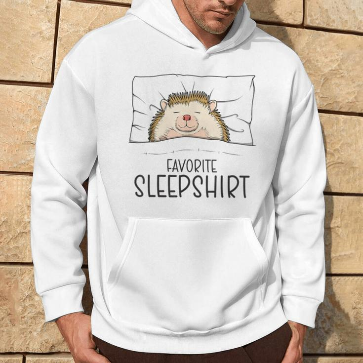 Favorite Sleep Napping Hedgehog Pajama Hoodie Lifestyle
