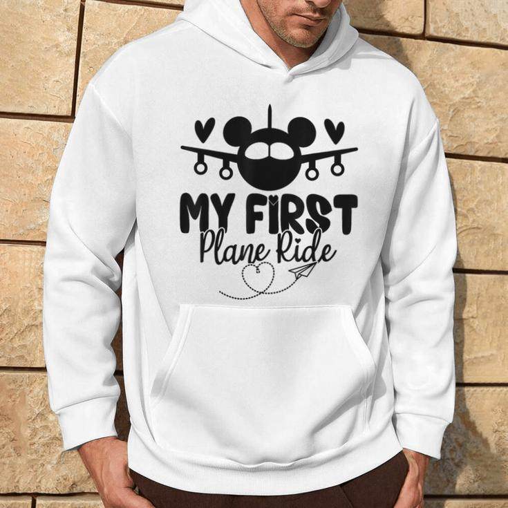 My First Plane Ride My 1St Flight Airplane Lovers Hoodie Lifestyle