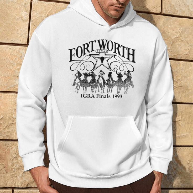 Fort Worth Vintage Retro Texas Cowboy Rodeo Cowgirl Hoodie Lifestyle