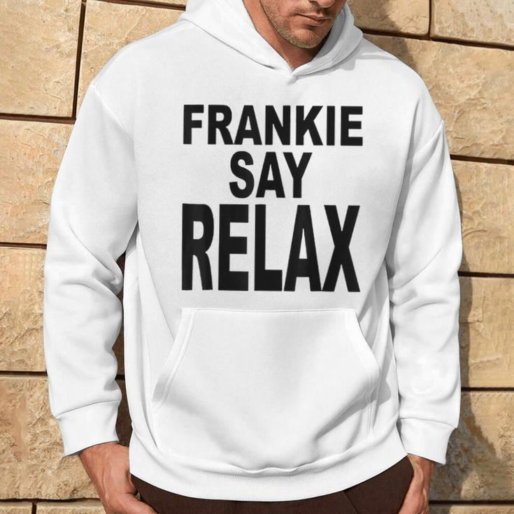 Frankie Say Relax Retro Vintage Style Blue Hoodie Lebensstil