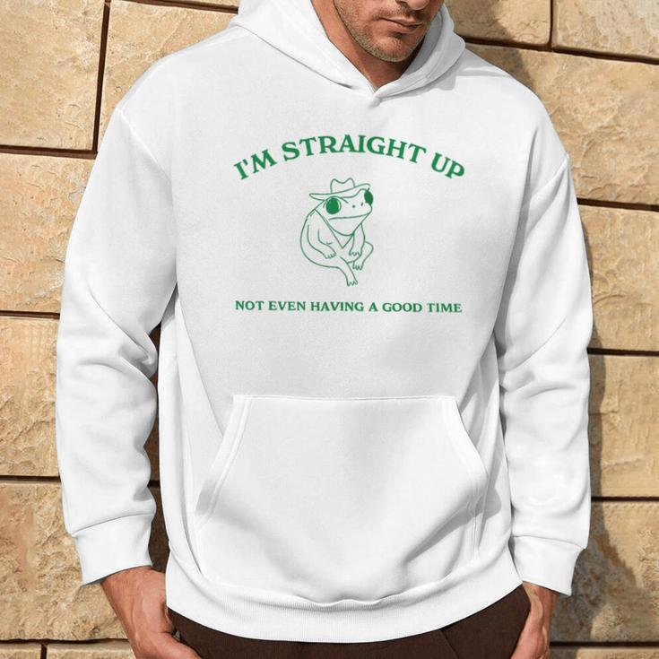 Frog I'm Straight Up Not Even Having A Good Time Hoodie Lifestyle