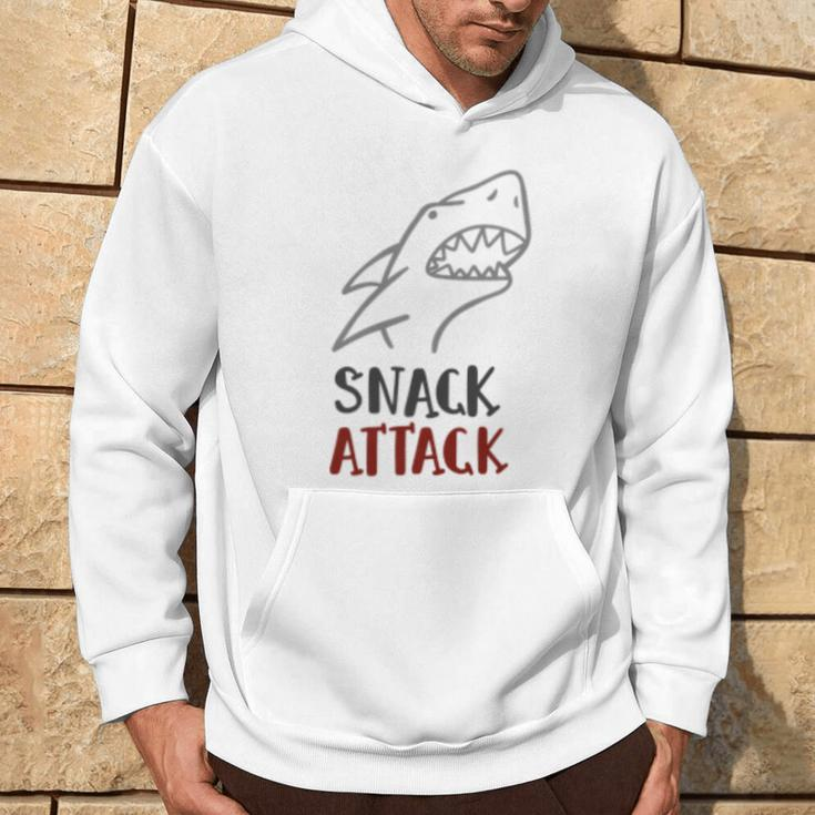 Shark Lovers Snack Attack Great 4 All Hoodie Lifestyle