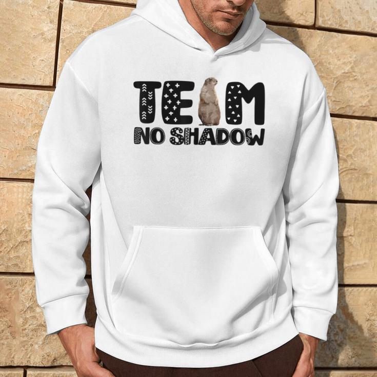 Team Cute Groundhog No Shadow Vintage Groundhog Day Hoodie Lifestyle