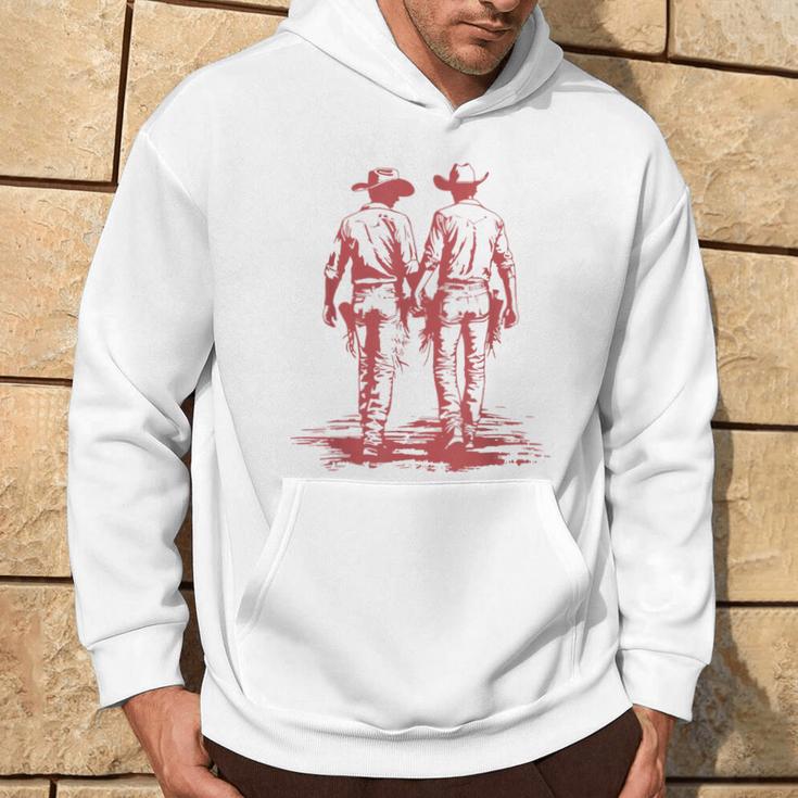 Gay Cowboy Gay Western Lgbtqia Gay Rodeo Hoodie Lifestyle