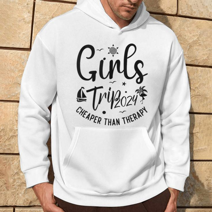 Girls Trip Cheaper Than A Therapy 2024 Girls Trip Matching Hoodie Lifestyle