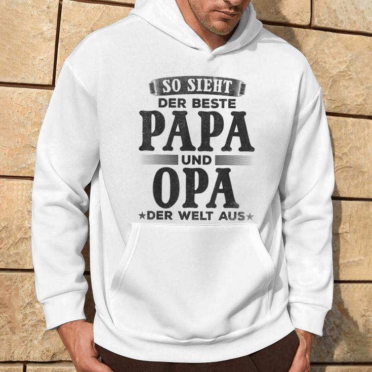 Grandfather Opa So Ssieht Der Beste Papa Und Opa Der Welt Kapuzenpullover Lebensstil