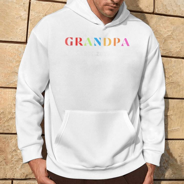 Grandpa Est 2024 First Time Grandpa Father's Day Hoodie Lifestyle